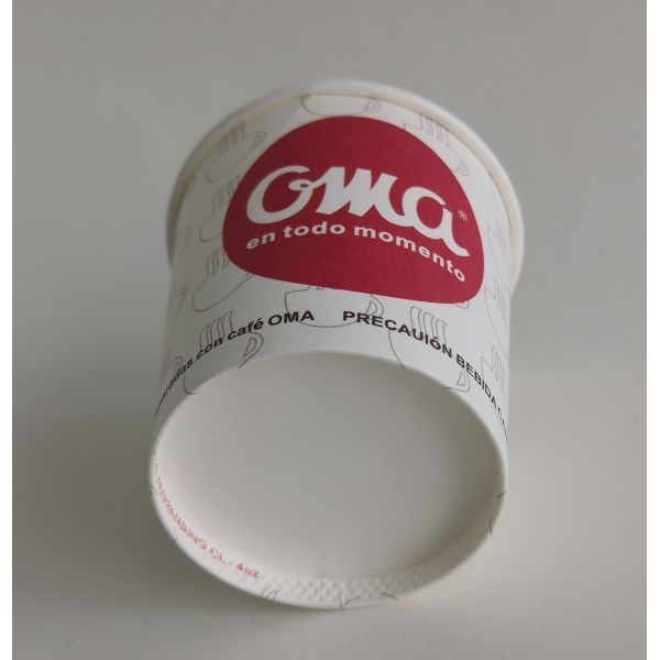 6oz Single Wall Paper Cup 0.18L Biodegradable Paper Cups For Cold Drinks Custom Label