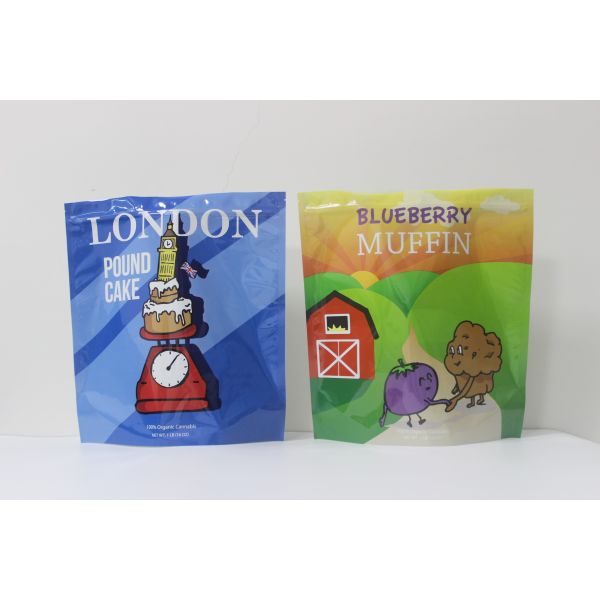 Глянцевая отделка Mylar ветвей мешки Малые стоящие цилиндр алюминиевая фольга Mylar мешки