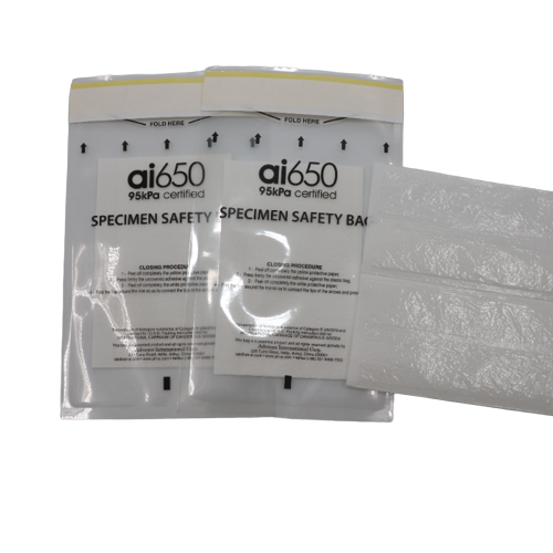 95kPa Specimen Transport Absorbent Pocket Sleeve Lab Grade