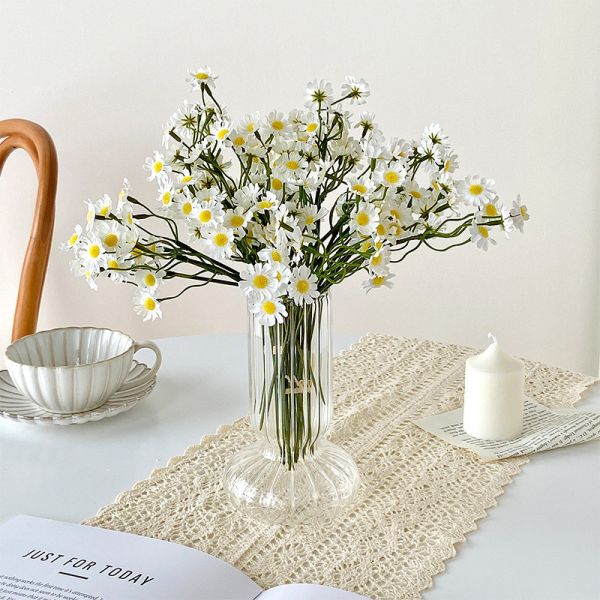 Ins Chamomile Simulation Flower Bundle Daisy Fake Flower Living Room Decoration Table Flower Bouquet Photography Props