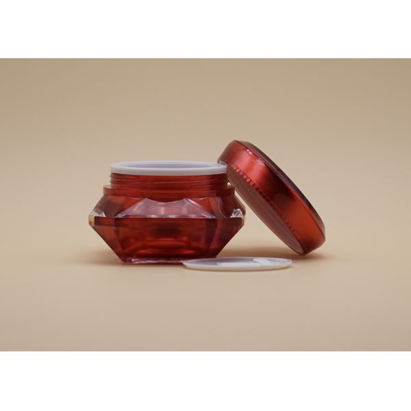 Контейнеры диаманта косметические Креам, баки Арсилик красного цвета небольшие косметические