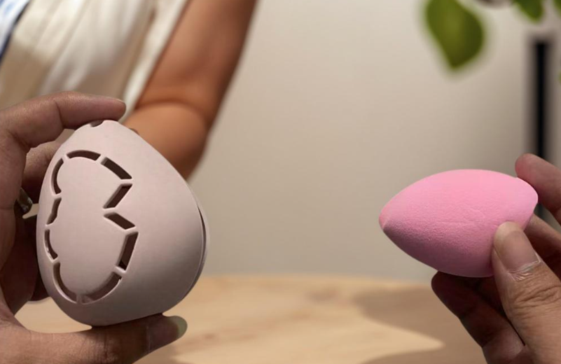 Custom Silicone Makeup Sponge Cover Portable Electronic Cable Storage Box Bulk OEM ODM