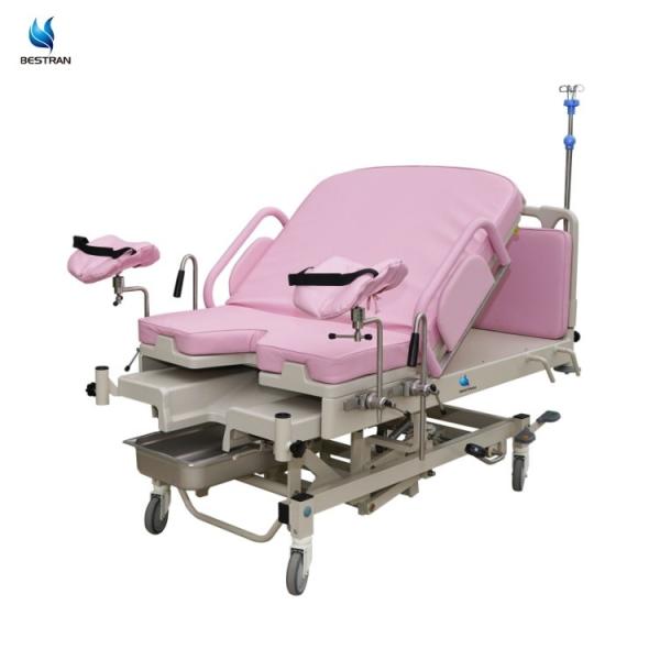 Manual Hospital Delivery Bed Baby Birth Recovery Hydraulic Controlled Height Adjustment