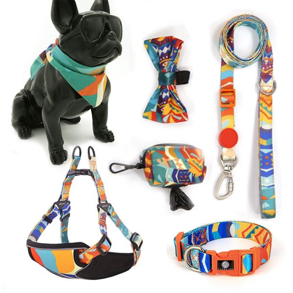 Upgrade Your Dog's Walks with Our Luxurious Reflective Dog Harness and Leash Combo Set