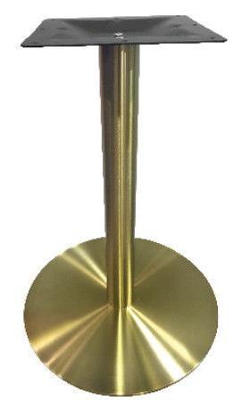 Colorful Stainless Steel Table Legs Round Base Commercial Furniture Gloden Color