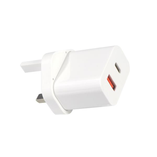 20W USB-C PD Fast Charger with QC3.0 for Mobile Phones