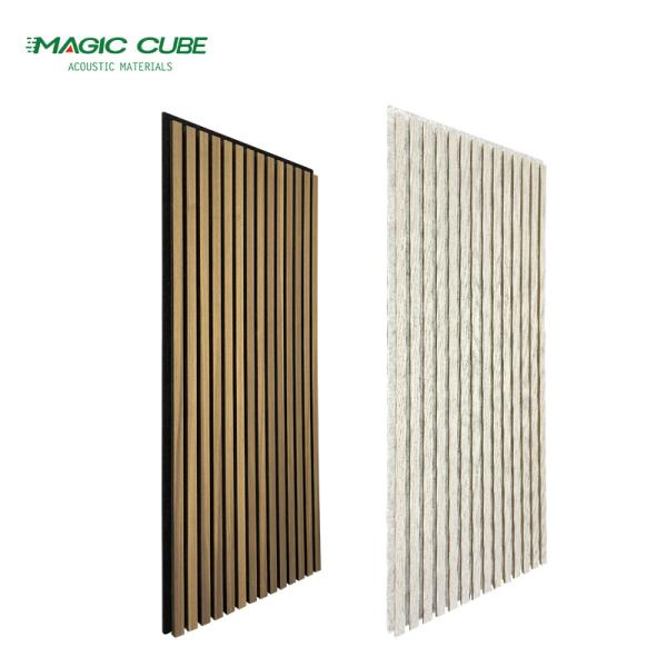 Europe hot sale Sound Absorbing Panel akupanel slat pet wood acoustic panel for Soundproofing