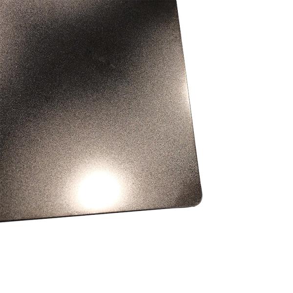 inox 304 0.5mm Anti-Fingerprint Finish PVD Black Coating On Sandblasted Stainless Steel Sheet