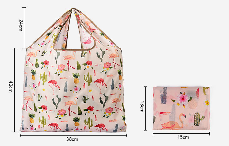 low price portable collapsible vest bags  polyester shopping bags folded tote for shopping
