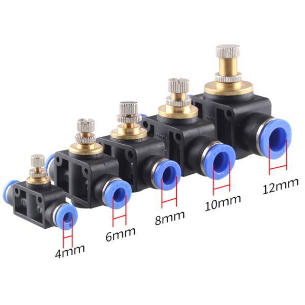 Air Connector Tube Plastic Pneumatic Fittings Water Hose Couplers 4mm 6mm 8mm 10mm 12mm PU PY PK PE PV SA