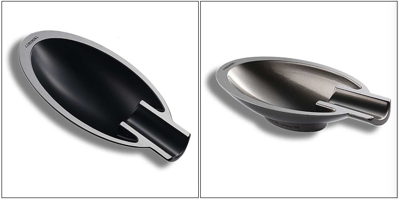 Чернота покрыла Ashtray кармана 165*35mm многоразовый портативный/винтажный личный Ashtray