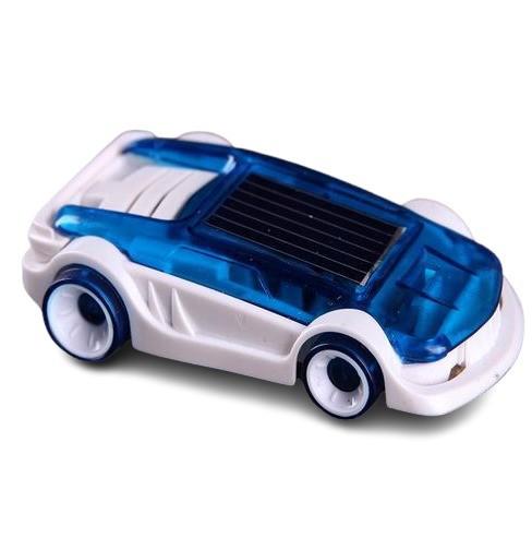 Blue Classic Solar Panel Car Toy Small Solar Car Educational For Kids