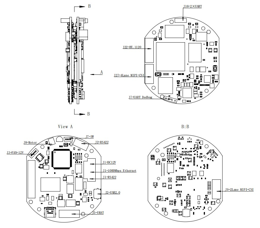 A cost-effective FWD-RK3588 image processing board, featuring an 8-core 64-bit CPU with a clock frequency of up to 2.4 GHz