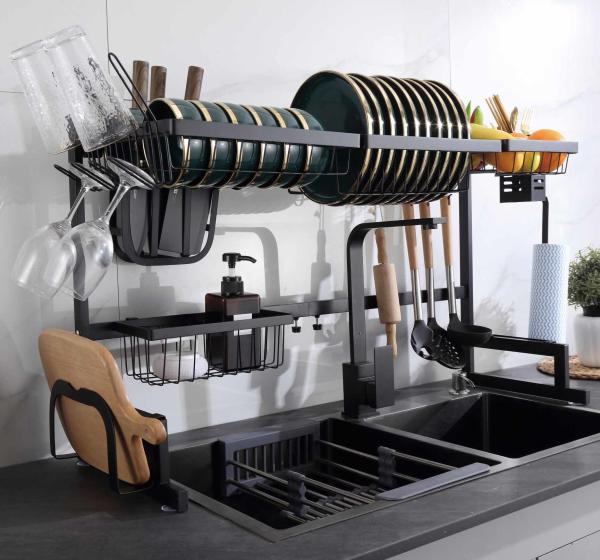 20inch height adjustable over sink dish rack , drying rack dishes over sink 12inch width