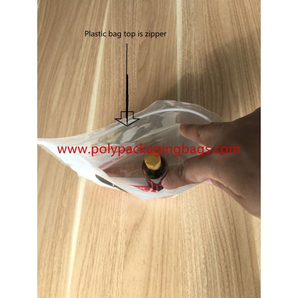 White PE Self Adhesive Plastic Bags For European And American Cosmetics , Mask , Essential Oil Packaging