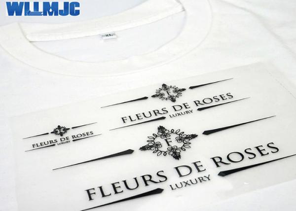 Custom Clothing Wash Heat Transfer Labels Plastic Washing Size Labels For Clothes Personality Name Logo Customized