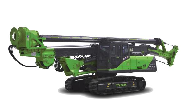 45 m uma profundidade de furo de 37 m/furou o equipamento da pilha, broca da fundação equipa o peso total de 34 T