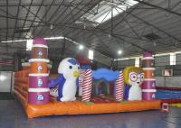 Château plein d'entrain d'enfants gonflables animaux géants de terrain de jeu avec la glissière