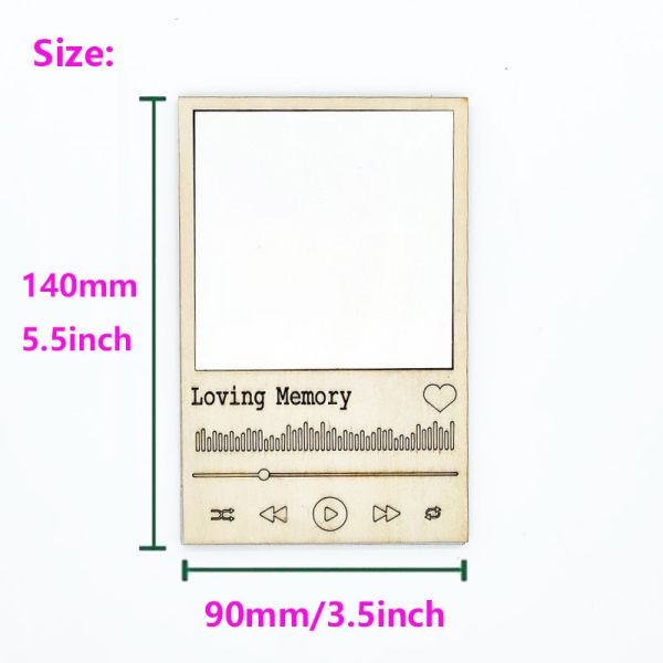 Vintage MDF Mini Photo Frame Blank Sublimation Wooden Photo Frame For Home Decoration