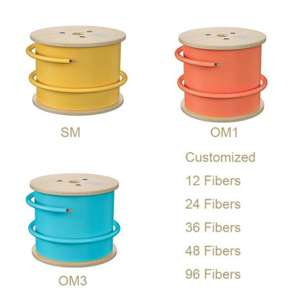 GJFJV LSZH 6F 8F 12F 24F 10Gb Distribution Fiber Cable OM1 OM2 OM3 OM4 Fiber Optic Cable