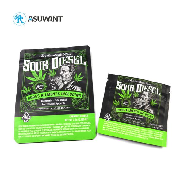 Gummies Mylar Food Bags Edible Packaging Weed Starburst Bag