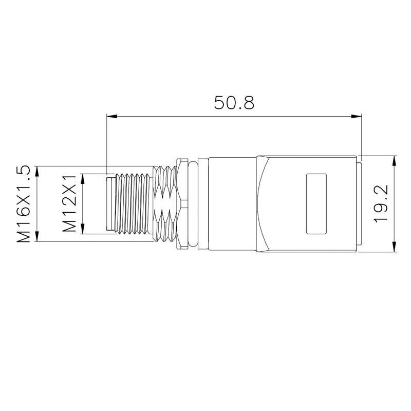 M12 8 прикалывает прямой мужской главный гнездовой разъем -кодирвоания M12 водоустойчивый к переходнику RJ45
