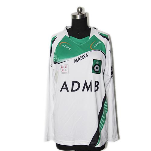 Desgaste feito sob encomenda do futebol do projeto colorido, roupa lisa do clube do futebol da sensação da mão