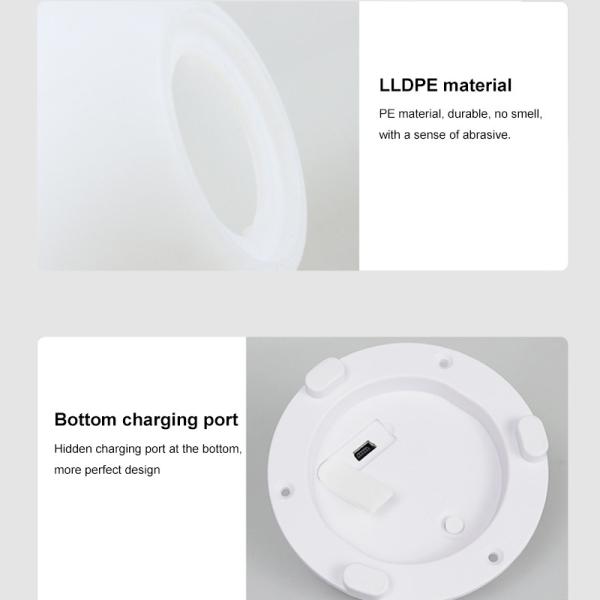 LLDPE Ambient Night Light Colorful RGBW Wifi Bedside Lamp For Kids Gifts