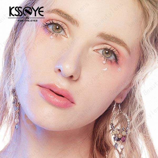 Prescripción coloreada natural 14m m de Grey Contact Lens Circle Lenses del ojo de KSSEYE no