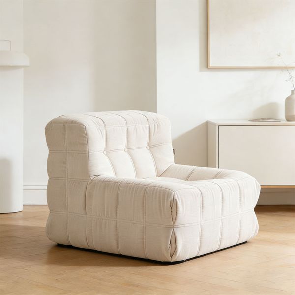 Luxury Modern Brown Vacuum Compression Sofa For Living Room Single 1 Seat Modular Sofa Couch