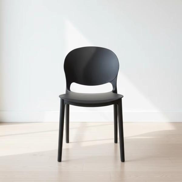 Dining Chair Modern Plastic Chair Durable Lightweight Portable Easy Maintenance Schools Libraries Event Venues