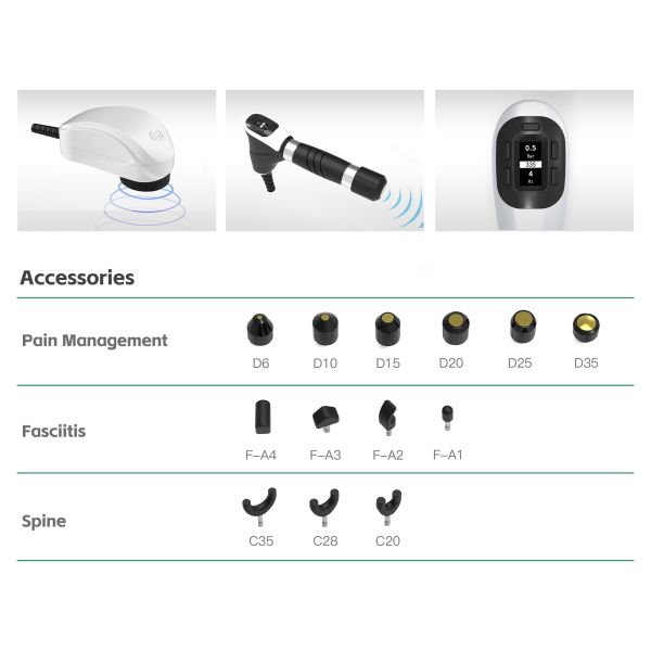 Ultrasound Shockwave 2 in 1 Multifunctional Physical Therapy Equipment for Non Invasive Treatment