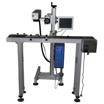 0.15mm Minimum Character Flying Laser Marking Machine 20 Watt for pvc