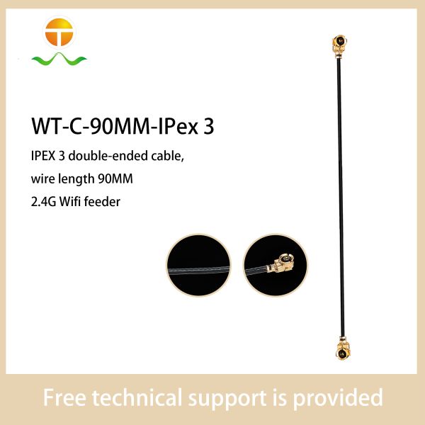 OTW IPEX U.Fl Connector 90MM for GPS PCBs WT-C-90MM-Ipex3