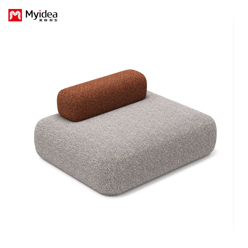 Commercial Modular Reception Sofa in Fabric, Flexible Sectional Combination Design for Office Waiting Areas, Lounges & Break Rooms