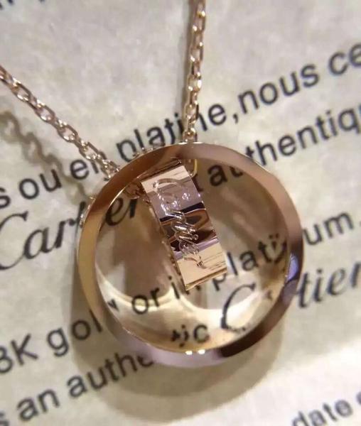 Same Brand Quality  Jewelry  Diamond Necklace Design  Love Necklace 18K Gold