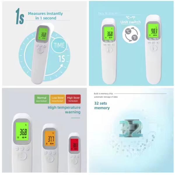 3.2 Ounces Forehead Infrared Thermometer For Fast Accurate Temperature Check
