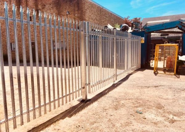 W de aço industrial comercial Pale Palisade Security Fencing Galvanised