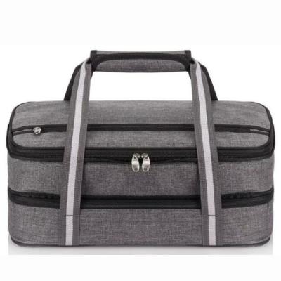 Подгонянный расширяемый изолированный полиэстер двойного слоя сумки пикника