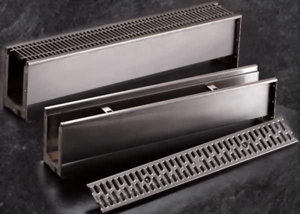 Easy Installation Stainless Steel Drain Grate With Flat Surface / Curved Grid Type