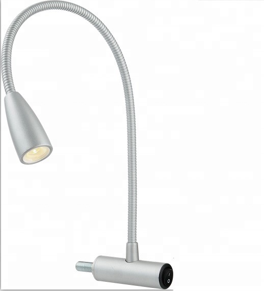 Flexible Gooseneck Bedside LED Reading Light and Wall Light Table Lamp Easy to Mount