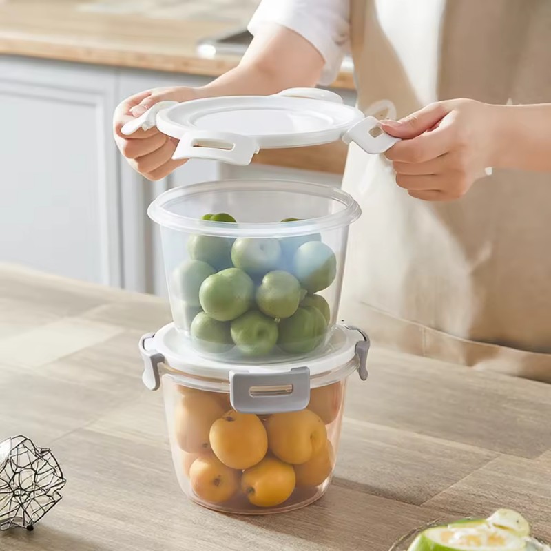 Eco-Friendly Microwavable Airtight PP Meal Prep Containers Food Storage and Lunch Box with Lid for Kitchen Tableware