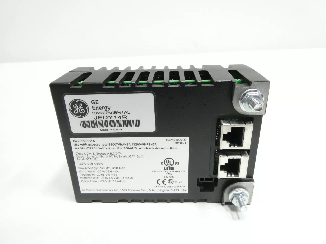 IS220PVIBH1AL General Electric Ge Is220pvibh1a Модуль вибрации Mark Vie