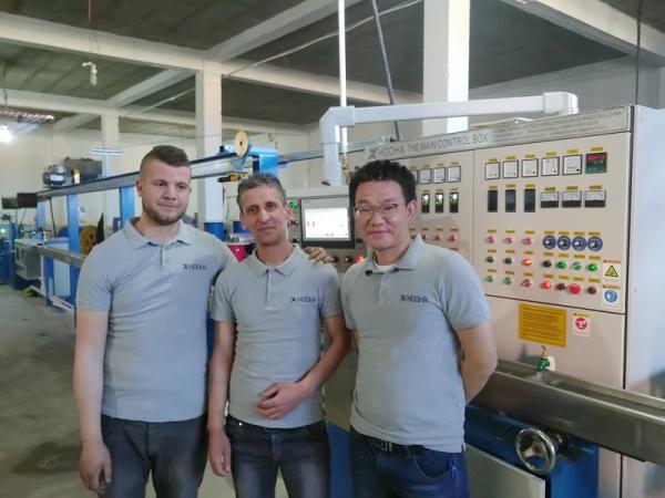 380v Wire And Cable Extrusion Machine , Algeria Power Cable Making Equipment