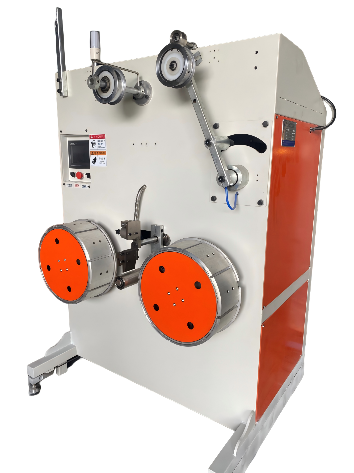 Full Automatic PET Strap Winder 2.8KW Double Station Pet Strap Ribbon Winding Machine