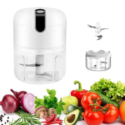 250 ml de capacidade processador de alimentos branco exterior com recipiente de plástico de qualidade alimentar