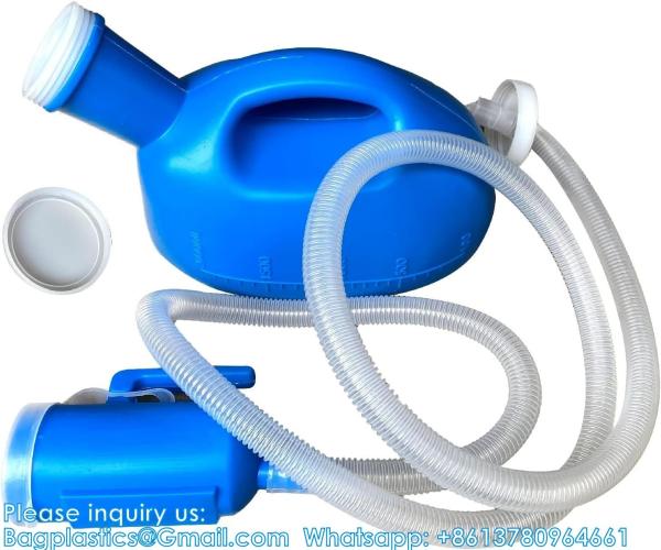 Portable Urinals Spill Proof 2000 Ml 68 Oz Urine Bottles For Men 63 Long Tube Urinals For Men Urine Jug Pipe