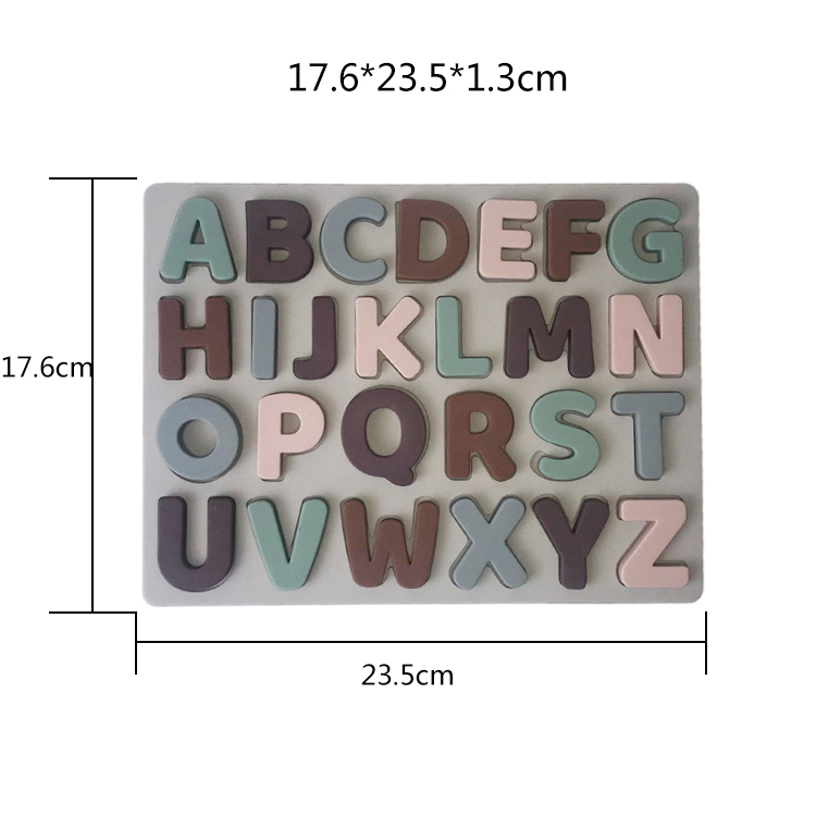 Головоломки письма не токсических игрушек силикона предыдущих воспитательных передвижные для детей