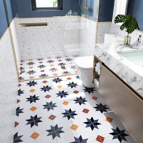 20x20cm Ceramic Rustic Tile AAA Grade White Body Multiple Colors
