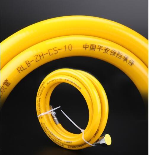 Fireproof PVC Coated Cover Inner SS304 Corrugated Gas Pipe 1m